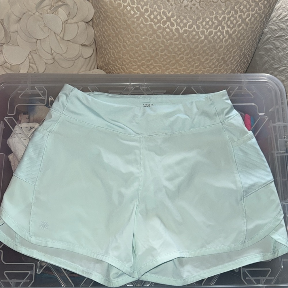 Athleta G!RL Light Blue Athletic Shorts